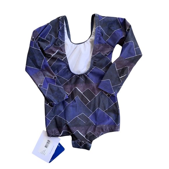 NWT Wolf & Rita Mountain Print Swimsuit Leotard 2T - Picture 3 of 7